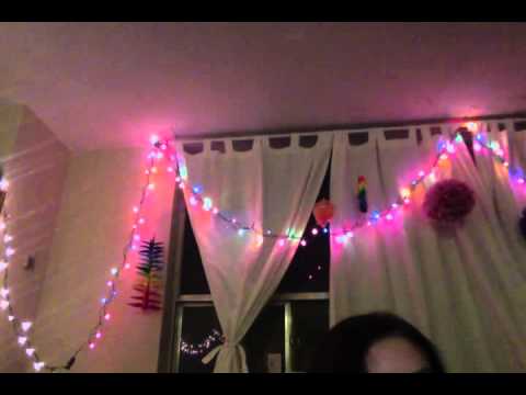 Hair Brushing and Christmas Lights!