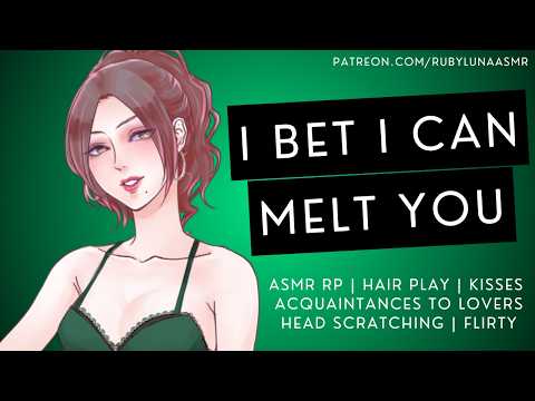 Flirty Girl Insists On Comforting You [ASMR RP] [Making a Bet] [Hair Play][Head Scratches] [Kisses]
