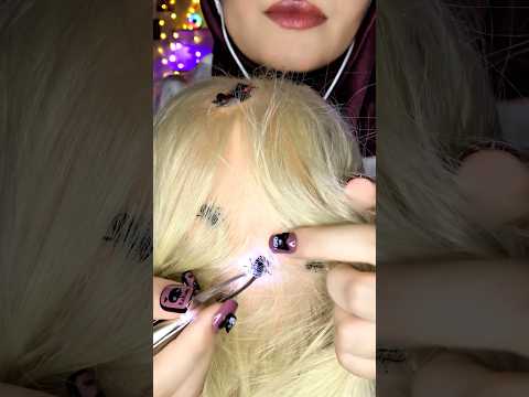 Lice & Bugs Check 😱🐜💆🏻‍♀️ #asmr #visualtingle #shorts #asmrmassage #fyp #asmrscratching #relax