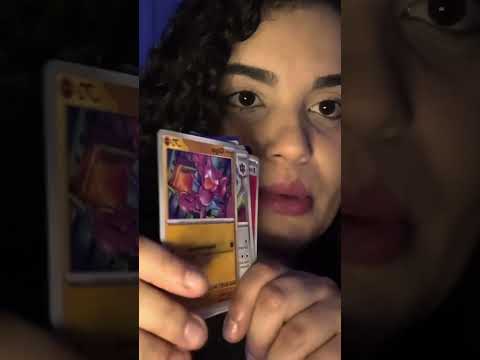 ASMR - CARTINHAS DO POKÉMON - BOOSTER #asmr #pokemon
