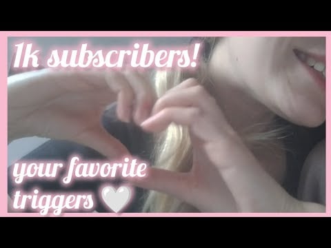 doing your favorite triggers 🩷 SPECIAL FOR 1K SUBSCRIBERS! 🎉 [lots of mouth sounds]