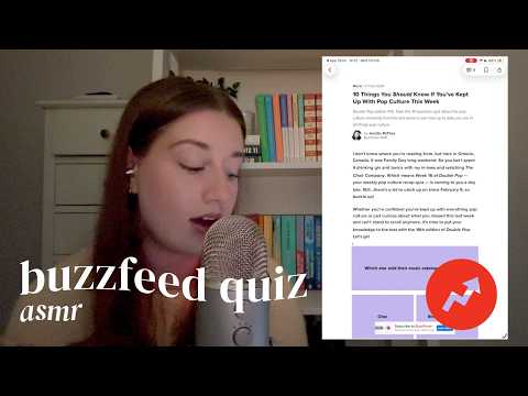 asmr | do some buzzfeed quizzes with me (general knowledge, pop culture, movies)