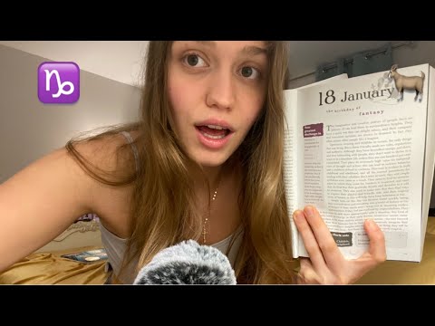 ASMR January 18th Birthday Astrology Reading