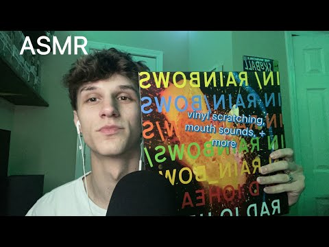 ASMR// Fast and Aggressive Mouth Sounds w/ Vinyl Tapping, + More (custom)
