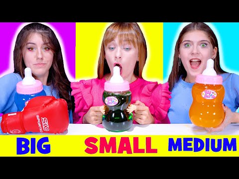 ASMR Big Hand VS Small Hands Vs Medium Hand Food Challenge