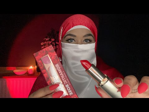 🎄ASMR - MUSLIM FRIEND DOES YOUR CHRISTMAS PARTY MAKEUP ROLEPLAY #makeupasmr #asmrmakeup