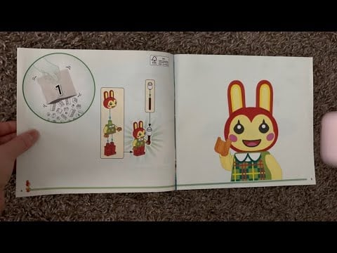 ASMR Flipping Through AC Lego Set Instructions - Bunnie's Outdoor Activities | (No Talking)