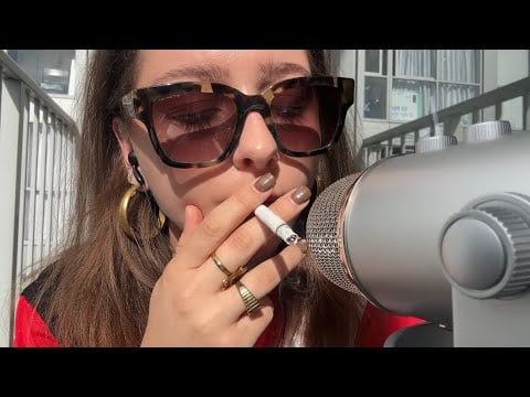 ASMR Smoke a Cigarette With Me 
