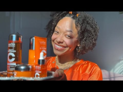 ASMR Pampering You Until You Glow 🍊🫶 (skincare personal attention + layered sounds)