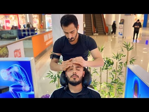 ASMR MASSAGE  -  FACİAL MASSAGE AND HEAD MASSAGE (BY YAKUP)