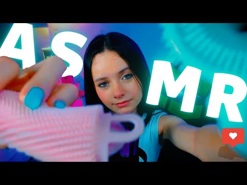 ASMR ESPONJA no MICROFONE | TRIGGERS com ESPONJAS de SILICONE