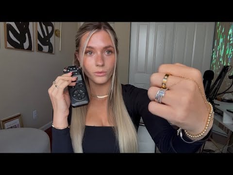 ASMR| All About My Jewelry+ Face Tracing (Over Explaining, Tracing, Clicky Whisper Ramble)