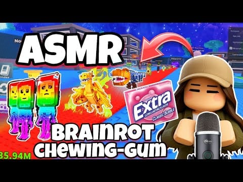 ASMR ROBLOX • CHEWING GUM RELAXANT SUR STEAL A BRAINROT 😴✨️