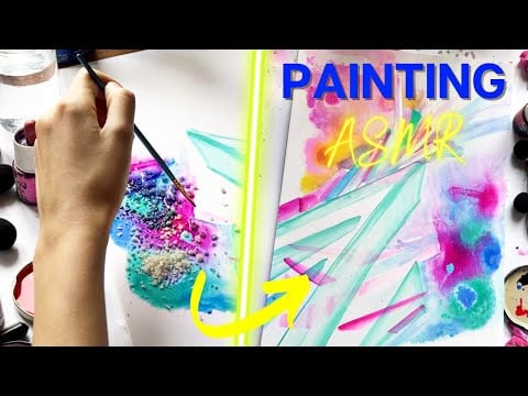 ASMR no talking | painting + fire sounds🖌🔥