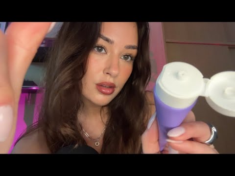 [ASMR] full makeover on you!! 💄💋 (my makeup routine, skincare, hairplay, nails) FAST & AGGRESSIVE