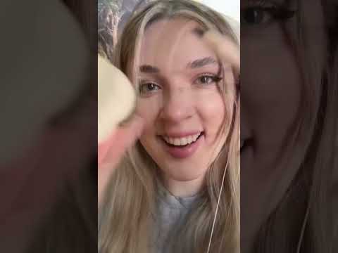 ASMR wooden make up 🪵💄 #asmr #whispering #tingles #asmrwhispering #asmrsounds #asmrvideo #makeup
