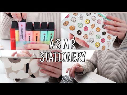 ASMR suomi - Opiskelu ja koulutarvikkeet - ASMR Stationery and keyboard typing