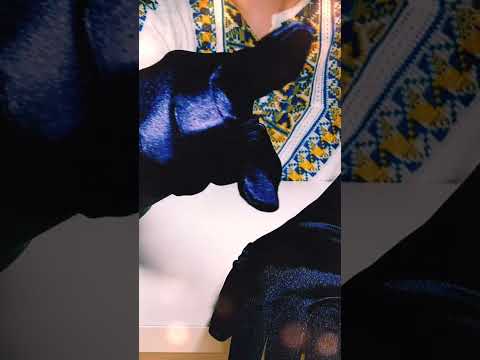 Shiny Satin Gloves #Preview #ASMR #asmrlikeasandbox