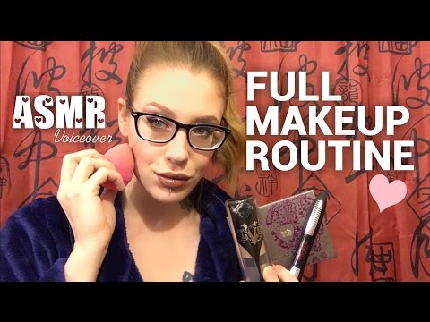 ASMR FULL MAKEUP ROUTINE WITH TINGLY VOICEOVER