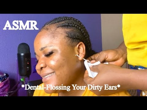 ASMR✨DENTAL FLOSSING YOUR DIRTY EARS TILL YOU FALL ASLEEP