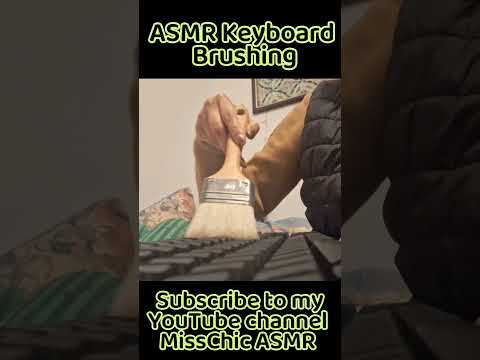 ASMR LOFI Keyboard Cleaning For Sleep ⌨️💤 #asmrbrushing #asmrshorts #asmrkeyboard