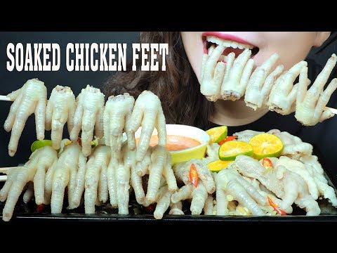 ASMR PICKLED CHICKEN FEET WITH LEMON GRASS AND KUMQUAT EATING SOUND | LINH-ASMR 먹방