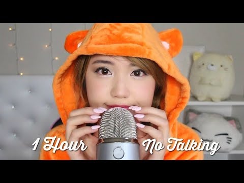 ASMR 1 Hour (No Talking!) Blue Yeti Tapping Scratching ♡