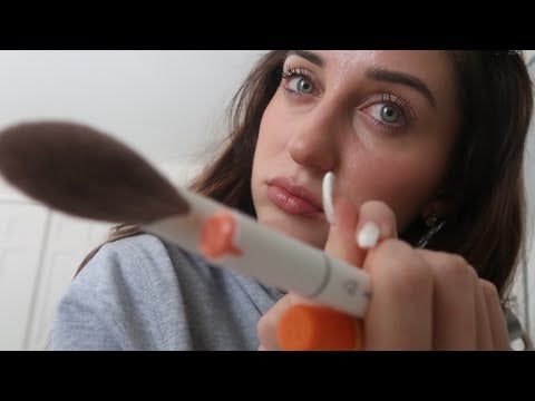 ASMR Face Tracing and Touching - Tingles