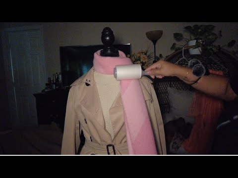 ASMR | 1 Hour of Winter Styling, Lint Roller Sound, Trying-Ons Jacket Collection, Fixing, Adjustment