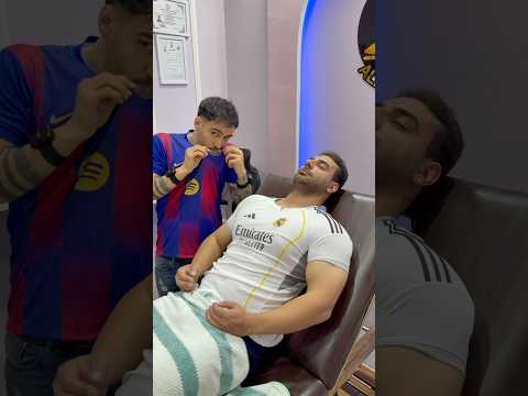 "ASMR"Revenge of the loss to a Real Madrid fan😂💙❤️#funny #football #shorts #asmr #barcelona