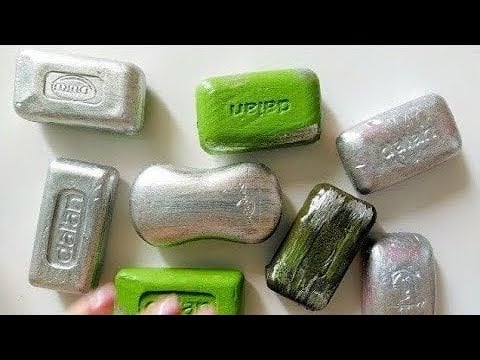 Dry Soap carving ASMR\ relaxing sounds\ No talking. Satisfying ASMR video\ Cutting soap