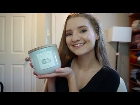 [ASMR] Fall Candle Haul - Whispered + Tapping