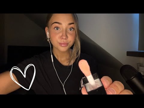 ASMR| Bestie does your make-up for your first date| Mouth sounds| whispering💄👯‍♀️🤍💋