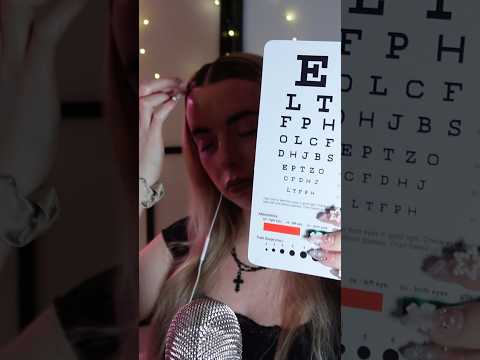 ASMR rude/sassy eye exam roleplay 👀 #asmreyeexam #asmrmedical