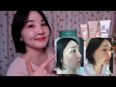 (광고❌) 피부 홍조로 고생했던 2달, 피부 진정 최애템 8가지 소개｜Show & Tell ASMR