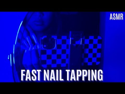 ASMR Fast Nail Tapping ~ Long Nails (No Talking)