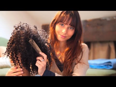 ASMR - Je teste des coiffures simples sur toi 💎