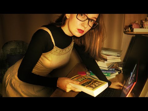 Асмр Сонный Библиотекарь / Клавитура / Звуки Книг /  Asmr Library / Page Flipping