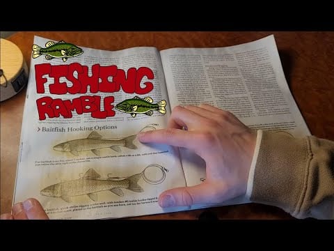 ASMR Reading a fishing magazine and rambling🎣🗣