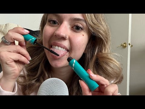 ASMR| Trying Different/New Mouth Sounds+ SPlT Painting you with Different Objects!