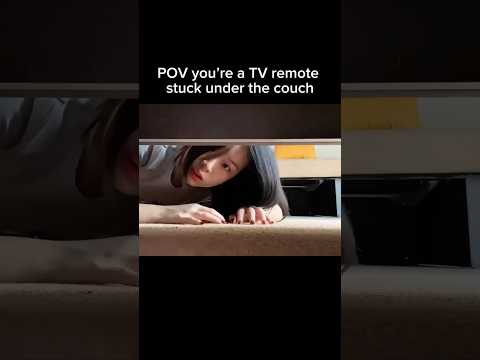 Pov you’re a TV remote stuck under the couch #asmr