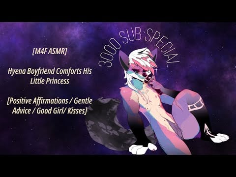 [M4F ASMR] Hyena Boyfriend Comforts His Little Princess [Positive Affirmations/Good Girl/Kisses]