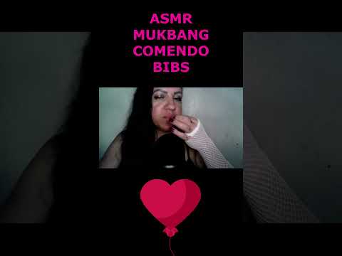 ASMR-SHORTS MUKBANG COMENDO BIBS#asmr #rumo1k #shortsvideo #mukbang #shortsviral2023 #shorts