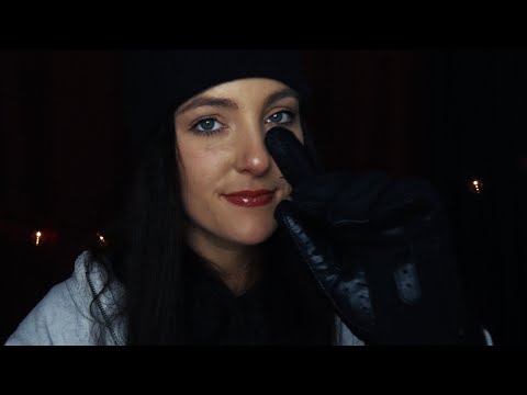 ‏Face touching with gloves | ASMR tactile triggers for relaxation