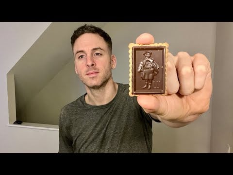 ASMR Eating & Whispers - Crunchy Chocolate Biscuits