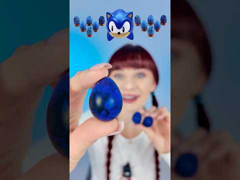 ASMR Blue Emoji Eating Quail Eggs, Lollipop  #mukbang