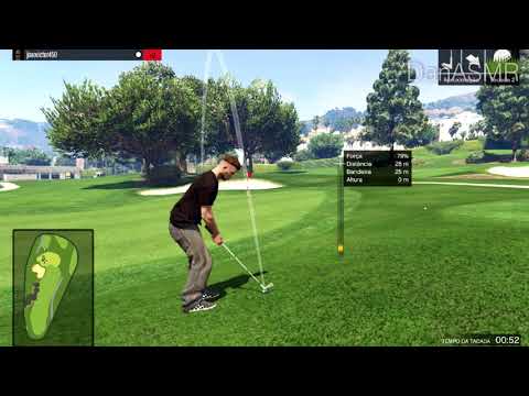 ASMR GTA V golf gameplay (Português | Portuguese)