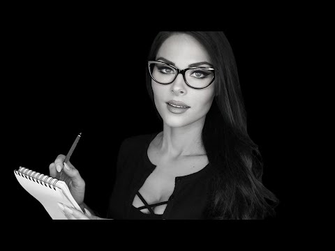 ASMR SECRETARY WITH ACCENT HYPNOTIZES YOU TO SLEEP