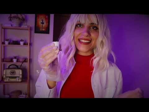 Arabic ASMR 🌡💊💉تعبان؟ الطبيبة اللطيفة تطمن على صحتك اي اس ام ار