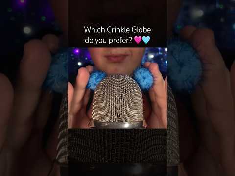 Which Crinkle Globe do you prefer? 🩵 #asmr